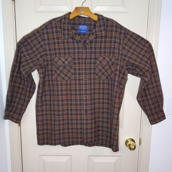 Pendleton Men's 100% Wool Plaid Board Shirt size XL - Picture 1 of 10